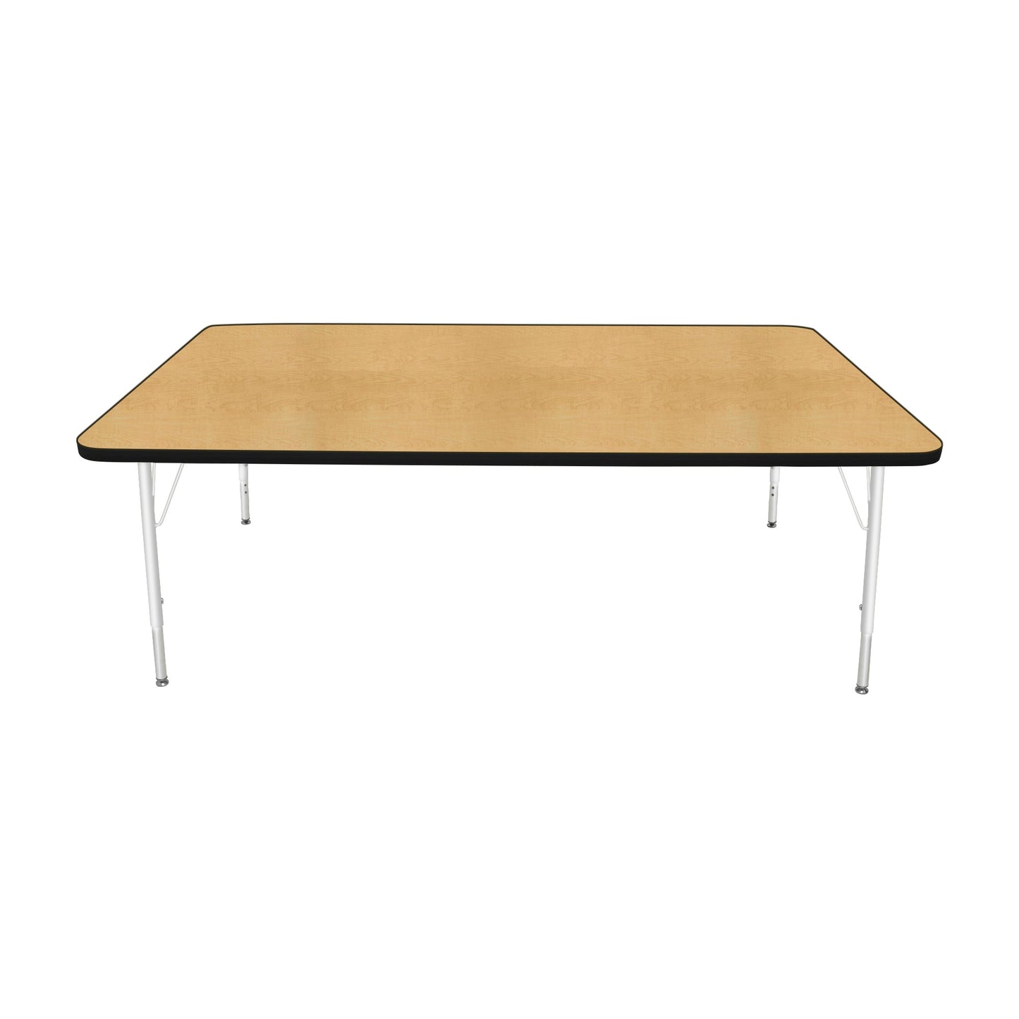 Mahar Creative Colors Large Rectangle Activity Table Preschool Height Adjustable Legs 72"W x 42"D x 17" - 25"H (MHR-4272LO)