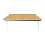Mahar Creative Colors Large Rectangle Activity Table Preschool Height Adjustable Legs 72