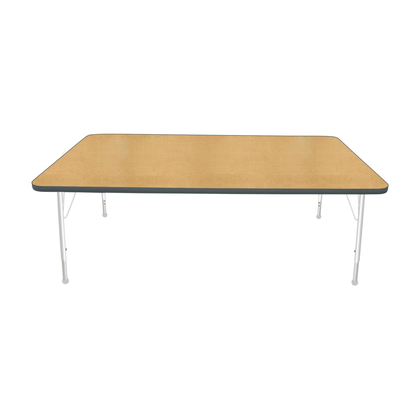 Mahar Creative Colors Large Rectangle Activity Table Preschool Height Adjustable Legs 72"W x 42"D x 17" - 25"H (MHR-4272LO)