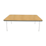 Mahar Creative Colors Large Rectangle Activity Table Preschool Height Adjustable Legs 72