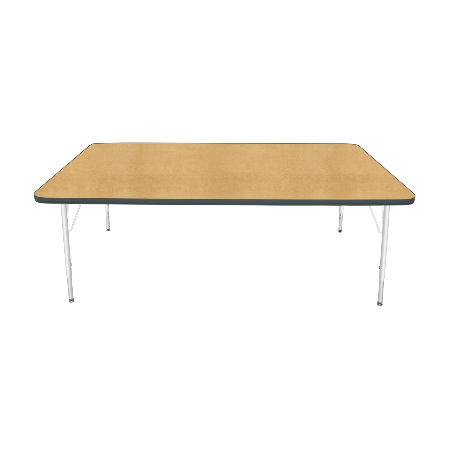 Mahar Creative Colors Large Rectangle Activity Table Preschool Height Adjustable Legs 72"W x 42"D x 17" - 25"H (MHR-4272LO)