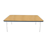 Mahar Creative Colors Large Rectangle Activity Table Preschool Height Adjustable Legs 72