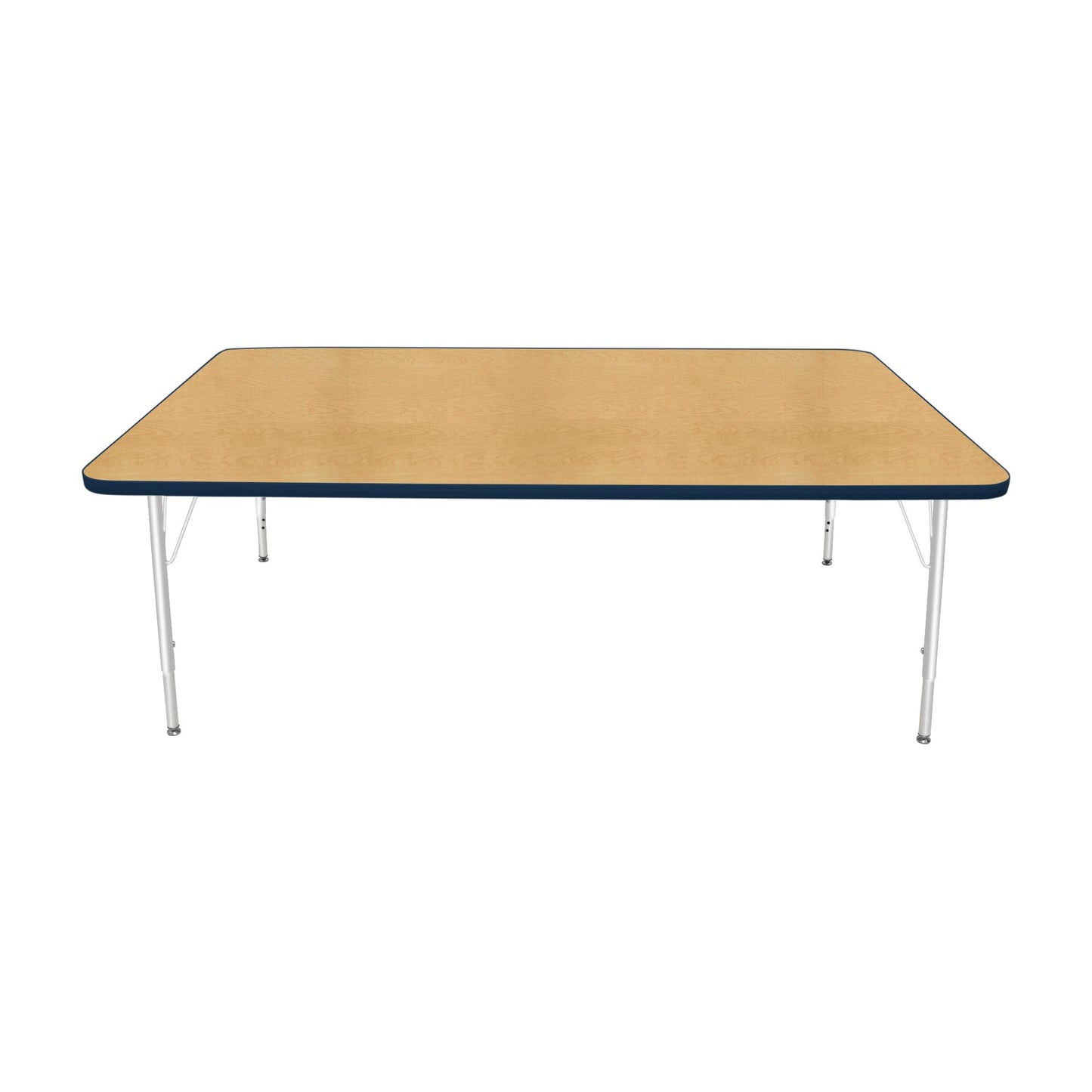 Mahar Creative Colors Large Rectangle Activity Table Preschool Height Adjustable Legs 72"W x 42"D x 17" - 25"H (MHR-4272LO)