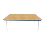 Mahar Creative Colors Large Rectangle Activity Table Preschool Height Adjustable Legs 72