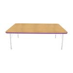 Mahar Creative Colors Large Rectangle Activity Table Preschool Height Adjustable Legs 72