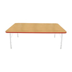 Mahar Creative Colors Large Rectangle Activity Table Preschool Height Adjustable Legs 72