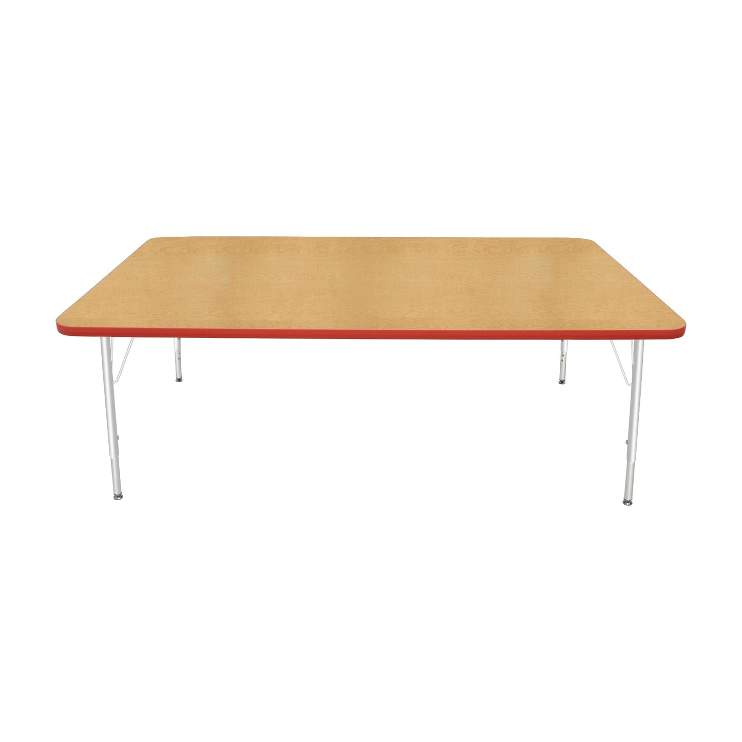 Mahar Creative Colors Large Rectangle Activity Table Preschool Height Adjustable Legs 72"W x 42"D x 17" - 25"H (MHR-4272LO)