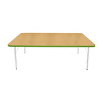 Mahar Creative Colors Large Rectangle Activity Table Preschool Height Adjustable Legs 72