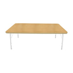 Mahar Creative Colors Large Rectangle Activity Table Preschool Height Adjustable Legs 72