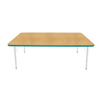 Mahar Creative Colors Large Rectangle Activity Table Preschool Height Adjustable Legs 72