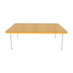 Mahar Creative Colors Large Rectangle Activity Table Preschool Height Adjustable Legs 72