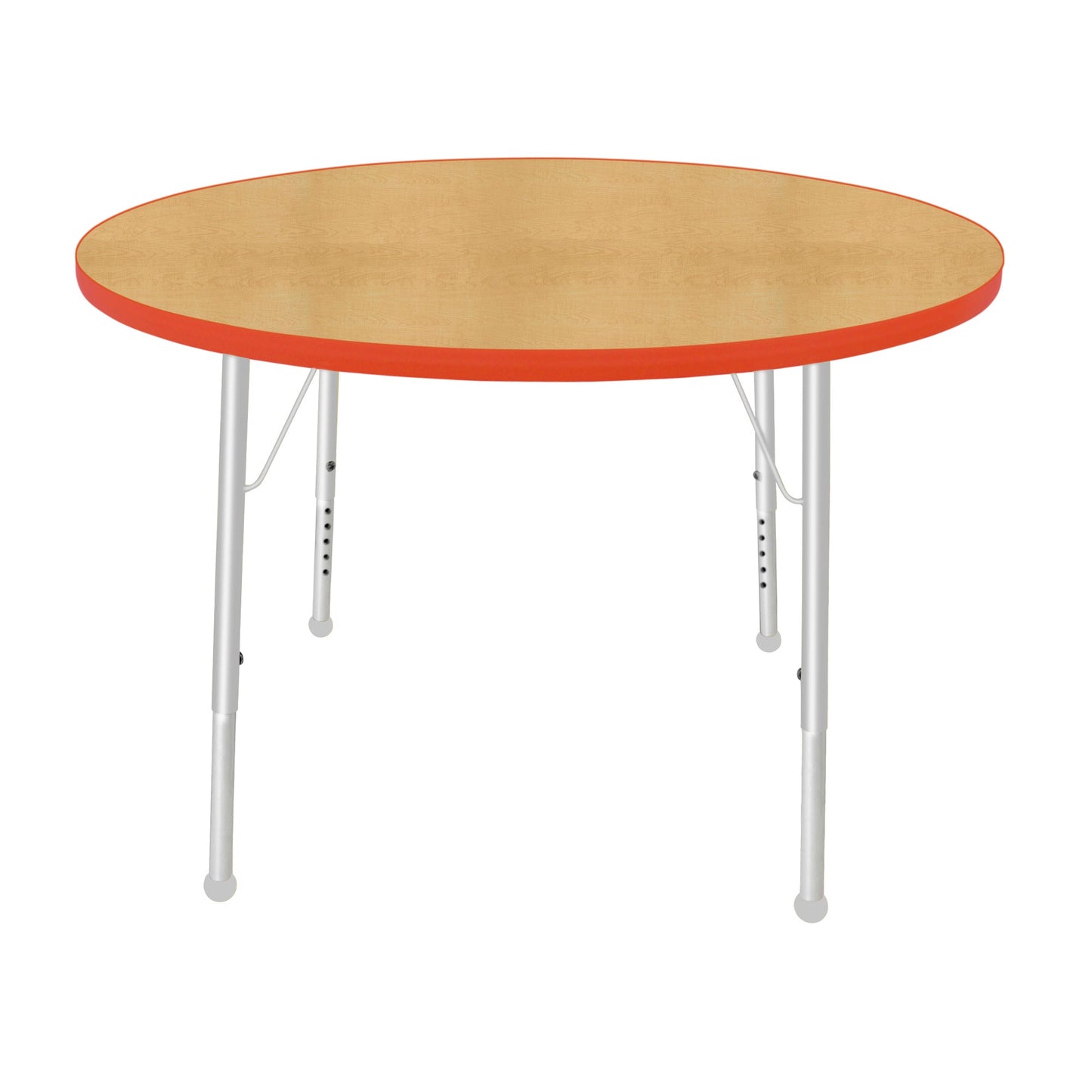 Mahar Creative Colors Round Activity Table Preschool Height Adjustable Legs 42"Dia x 17" - 25"H (MHR-42RNLO)