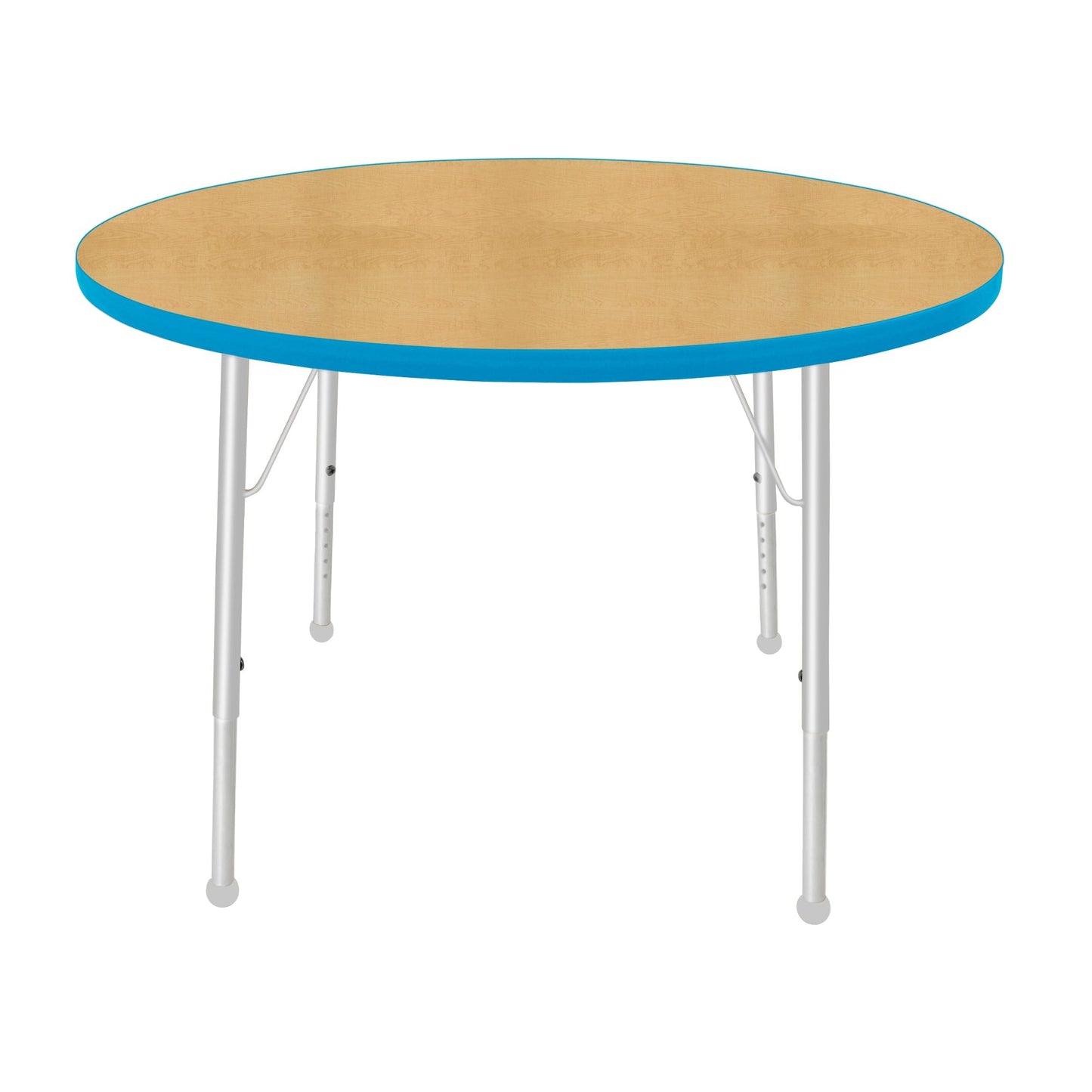 Mahar Creative Colors Round Activity Table Preschool Height Adjustable Legs 42"Dia x 17" - 25"H (MHR-42RNLO)