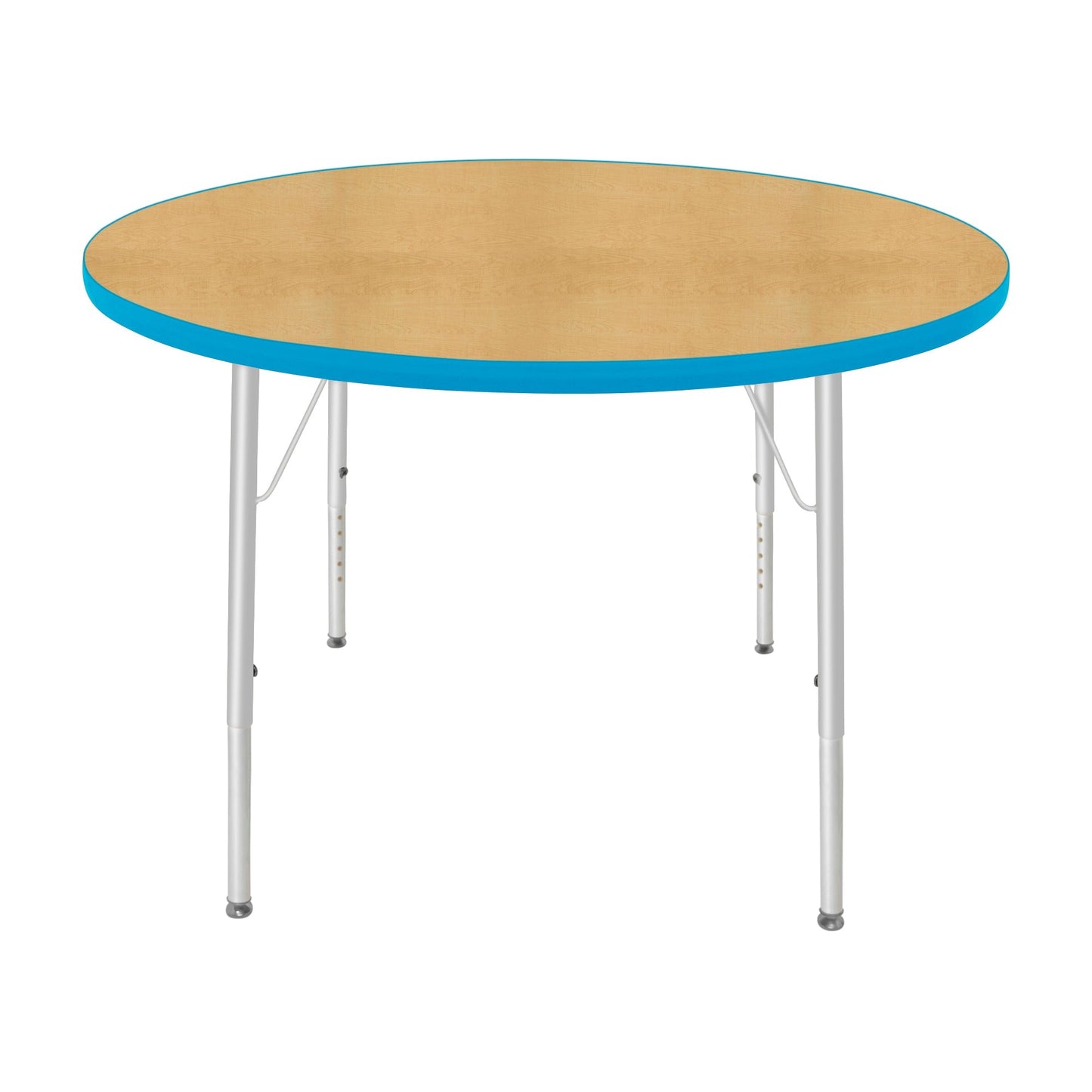 Mahar Creative Colors Round Activity Table Preschool Height Adjustable Legs 42"Dia x 17" - 25"H (MHR-42RNLO)