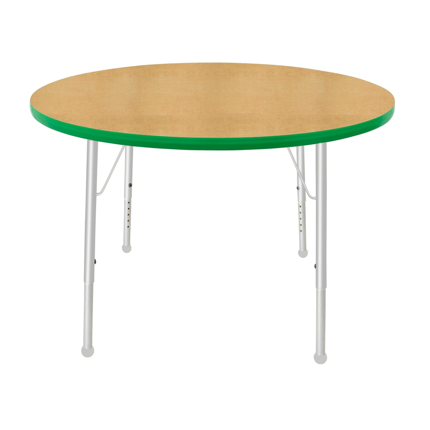 Mahar Creative Colors Round Activity Table Preschool Height Adjustable Legs 42"Dia x 17" - 25"H (MHR-42RNLO)