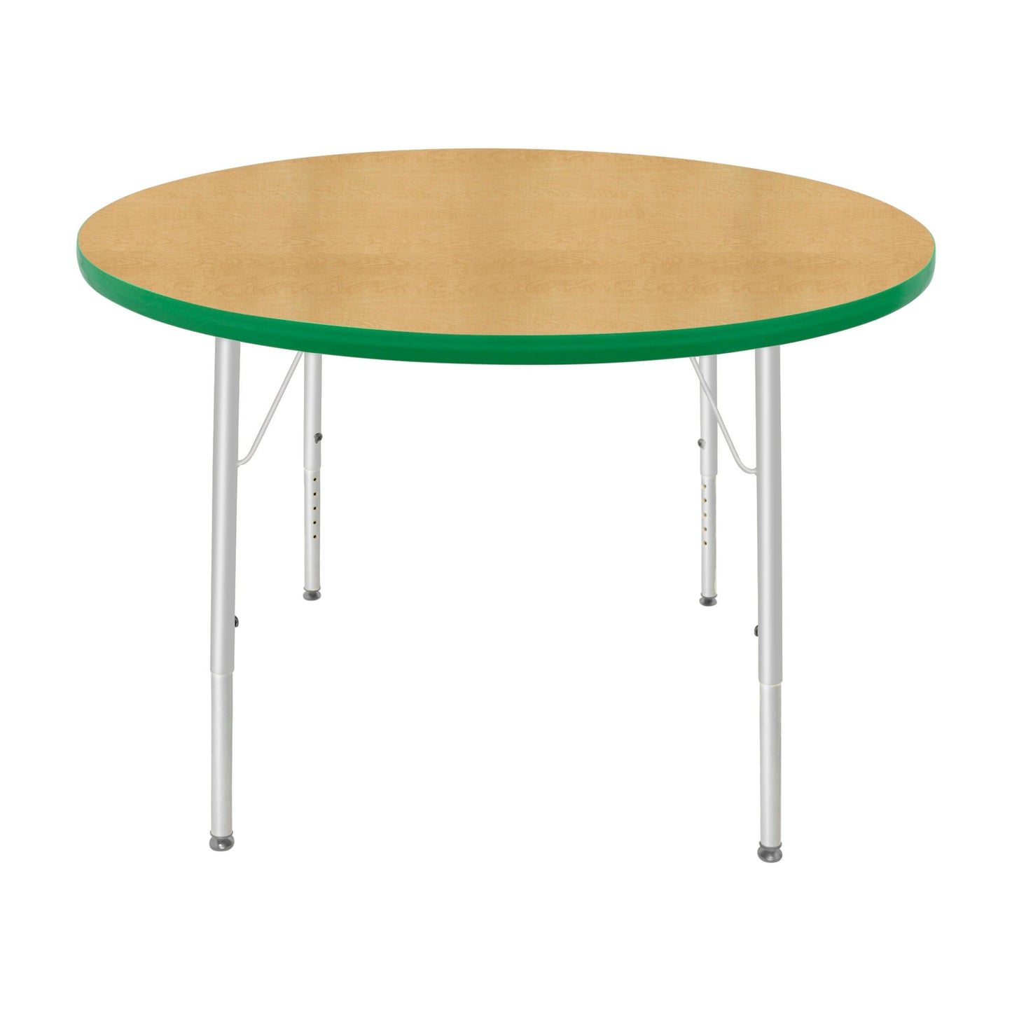 Mahar Creative Colors Round Activity Table Preschool Height Adjustable Legs 42"Dia x 17" - 25"H (MHR-42RNLO)