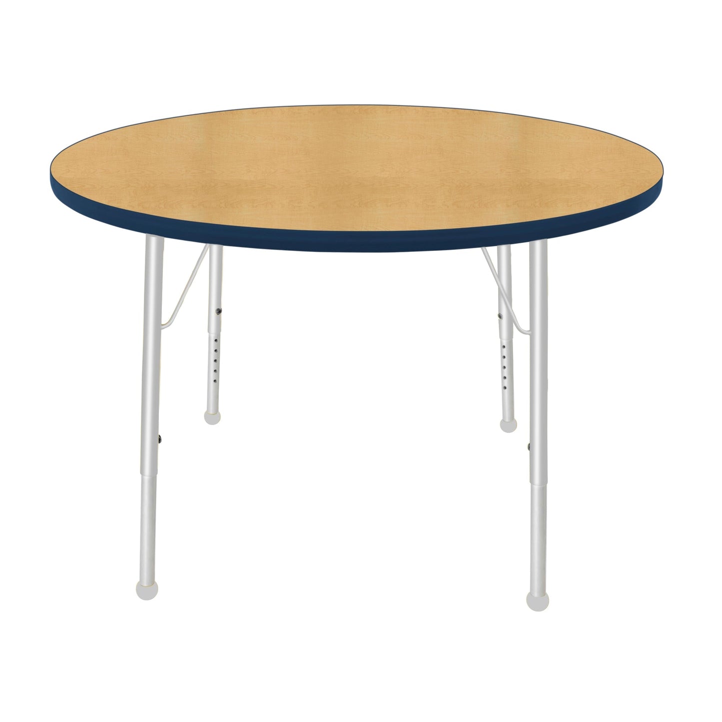Mahar Creative Colors Round Activity Table Preschool Height Adjustable Legs 42"Dia x 17" - 25"H (MHR-42RNLO)