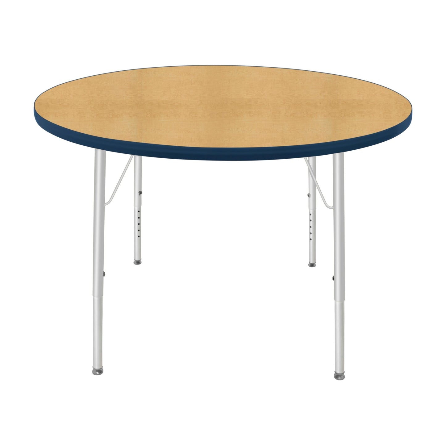 Mahar Creative Colors Round Activity Table Preschool Height Adjustable Legs 42"Dia x 17" - 25"H (MHR-42RNLO)
