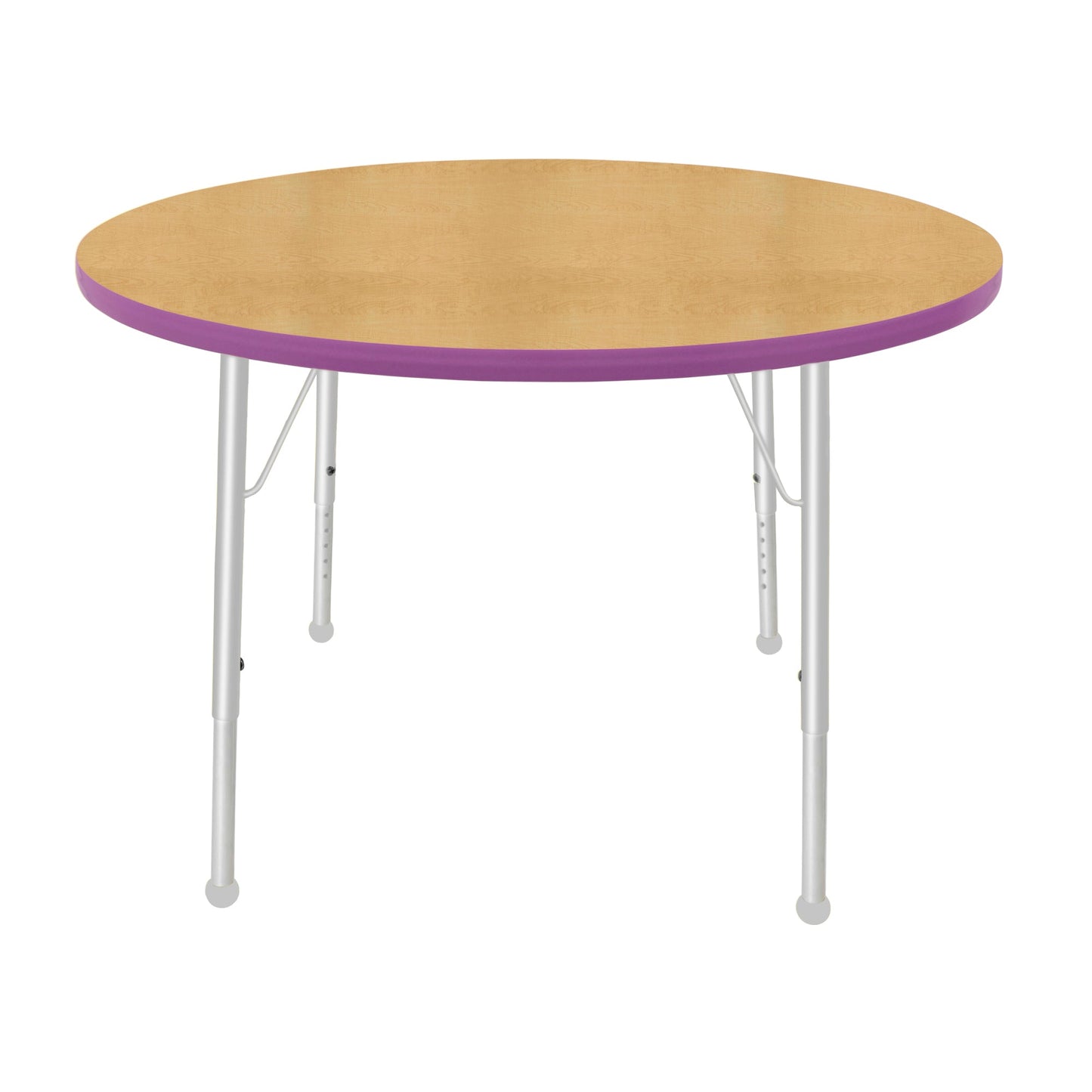 Mahar Creative Colors Round Activity Table Preschool Height Adjustable Legs 42"Dia x 17" - 25"H (MHR-42RNLO)