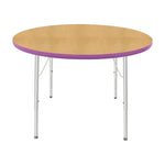 Mahar Creative Colors Round Activity Table Preschool Height Adjustable Legs 42