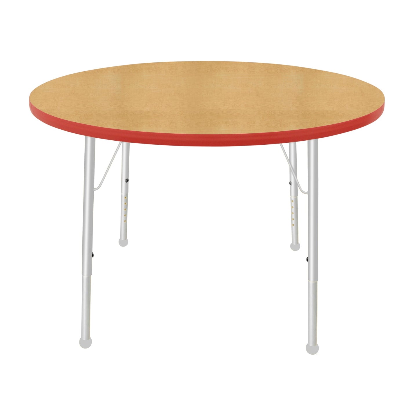 Mahar Creative Colors Round Activity Table Preschool Height Adjustable Legs 42"Dia x 17" - 25"H (MHR-42RNLO)
