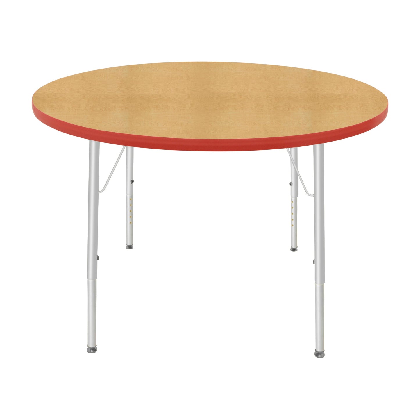 Mahar Creative Colors Round Activity Table Preschool Height Adjustable Legs 42"Dia x 17" - 25"H (MHR-42RNLO)