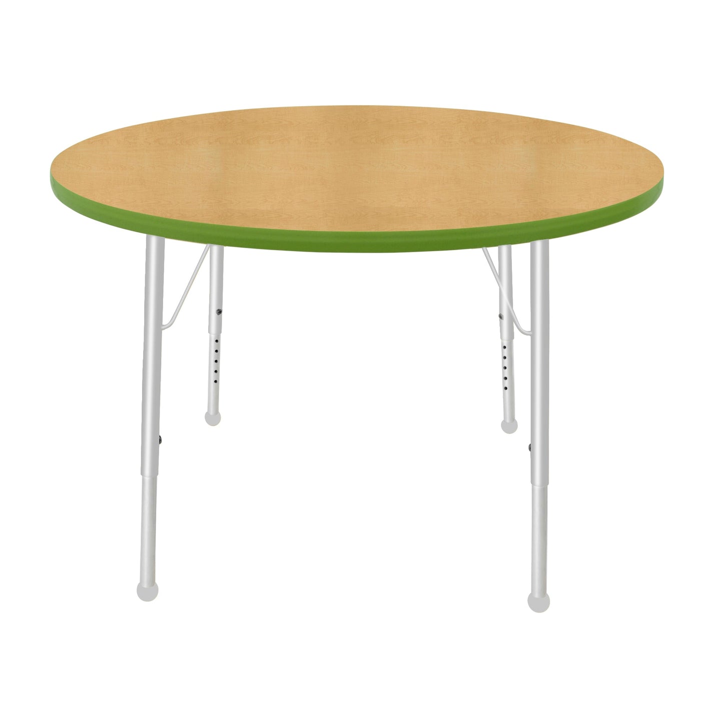 Mahar Creative Colors Round Activity Table Preschool Height Adjustable Legs 42"Dia x 17" - 25"H (MHR-42RNLO)