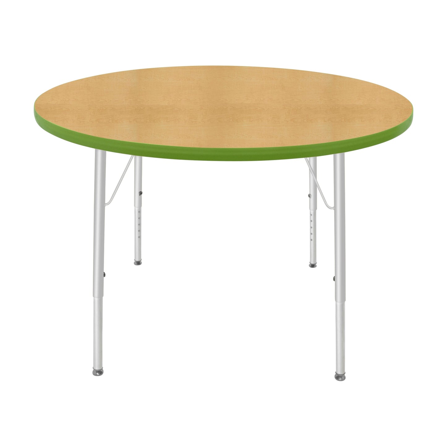 Mahar Creative Colors Round Activity Table Preschool Height Adjustable Legs 42"Dia x 17" - 25"H (MHR-42RNLO)