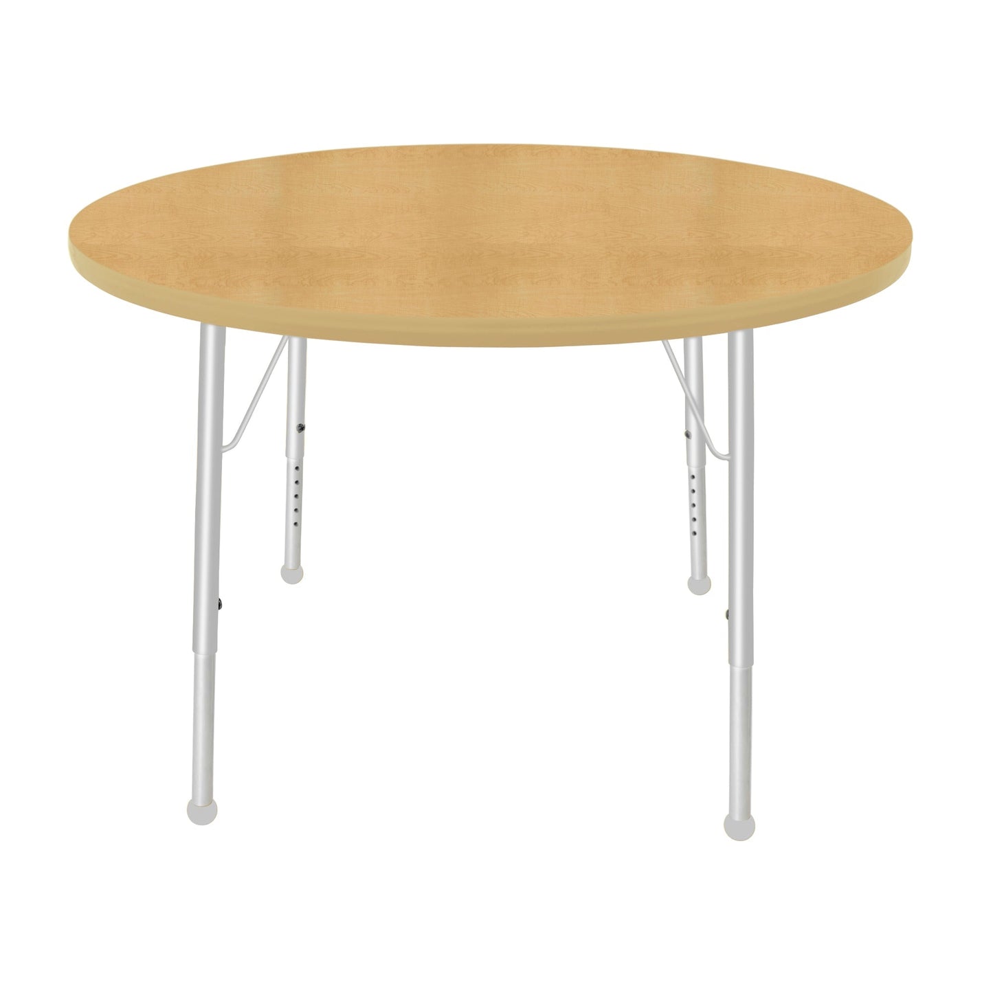 Mahar Creative Colors Round Activity Table Preschool Height Adjustable Legs 42"Dia x 17" - 25"H (MHR-42RNLO)