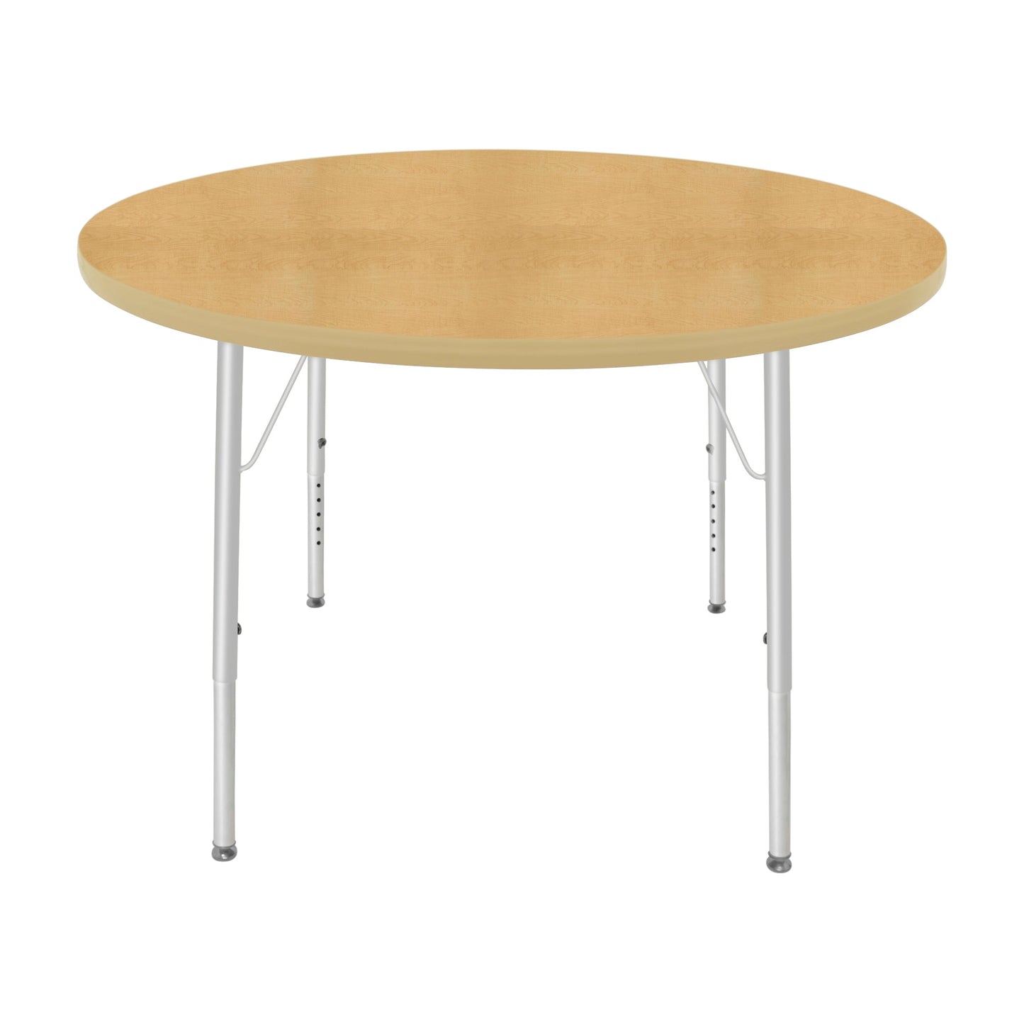 Mahar Creative Colors Round Activity Table Preschool Height Adjustable Legs 42"Dia x 17" - 25"H (MHR-42RNLO)