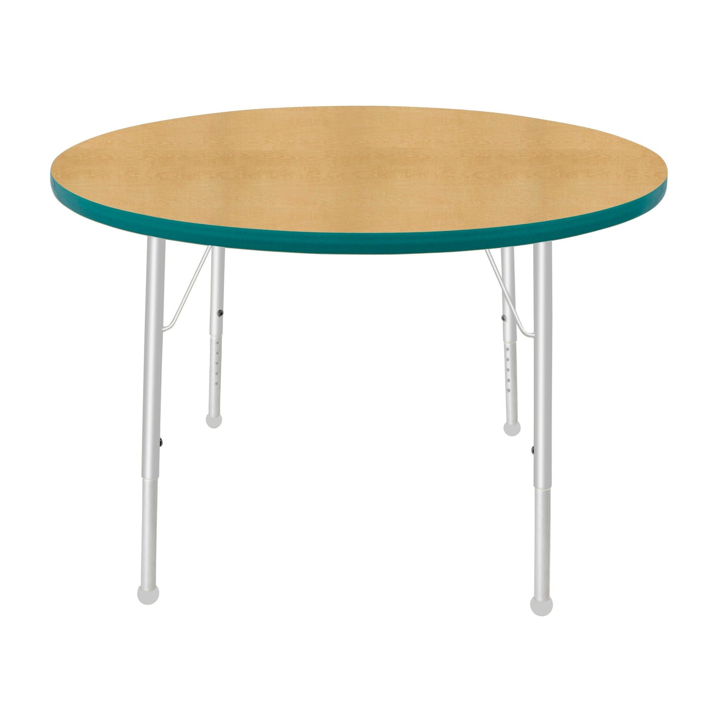 Mahar Creative Colors Round Activity Table Preschool Height Adjustable Legs 42"Dia x 17" - 25"H (MHR-42RNLO)