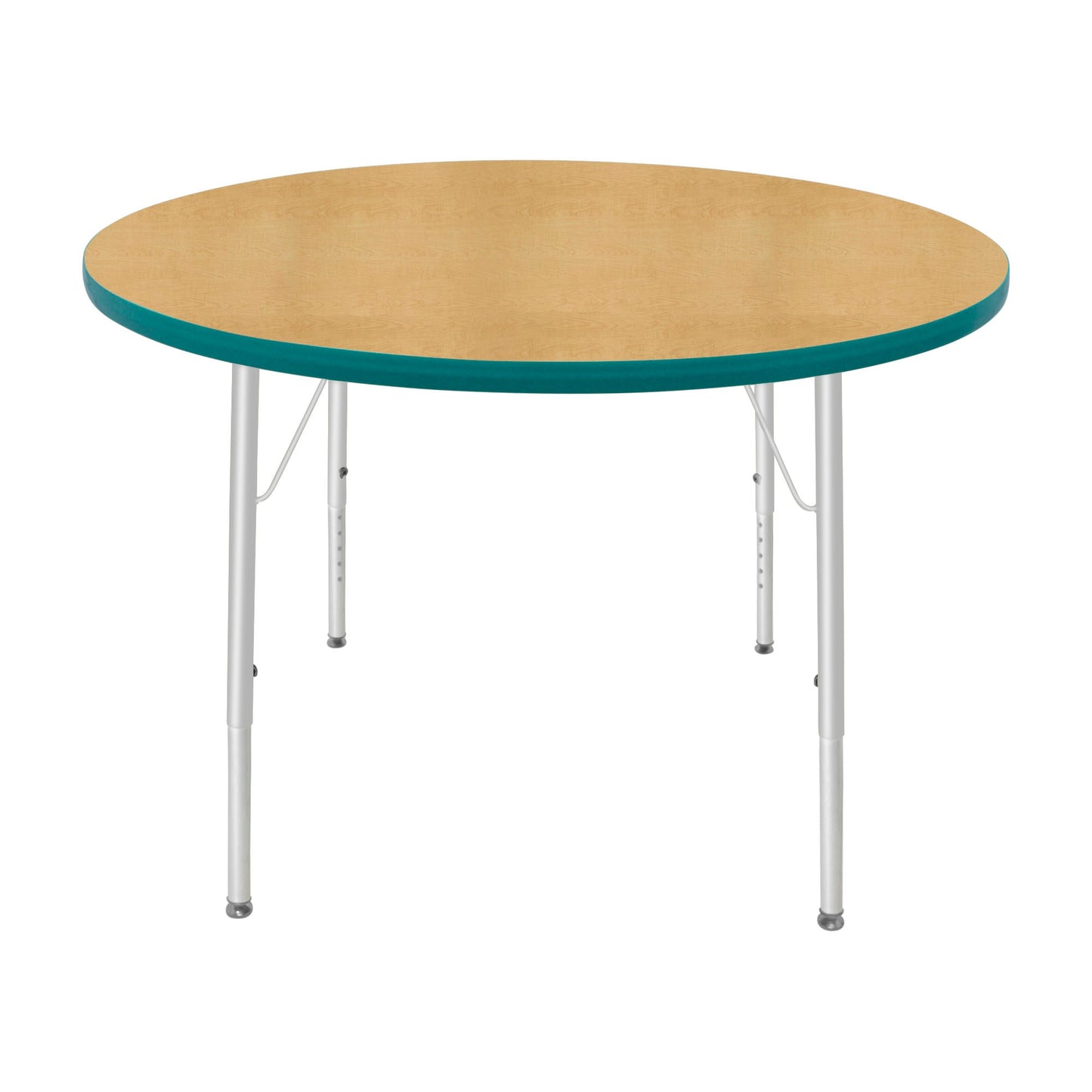 Mahar Creative Colors Round Activity Table Preschool Height Adjustable Legs 42"Dia x 17" - 25"H (MHR-42RNLO)