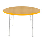 Mahar Creative Colors Round Activity Table Preschool Height Adjustable Legs 42