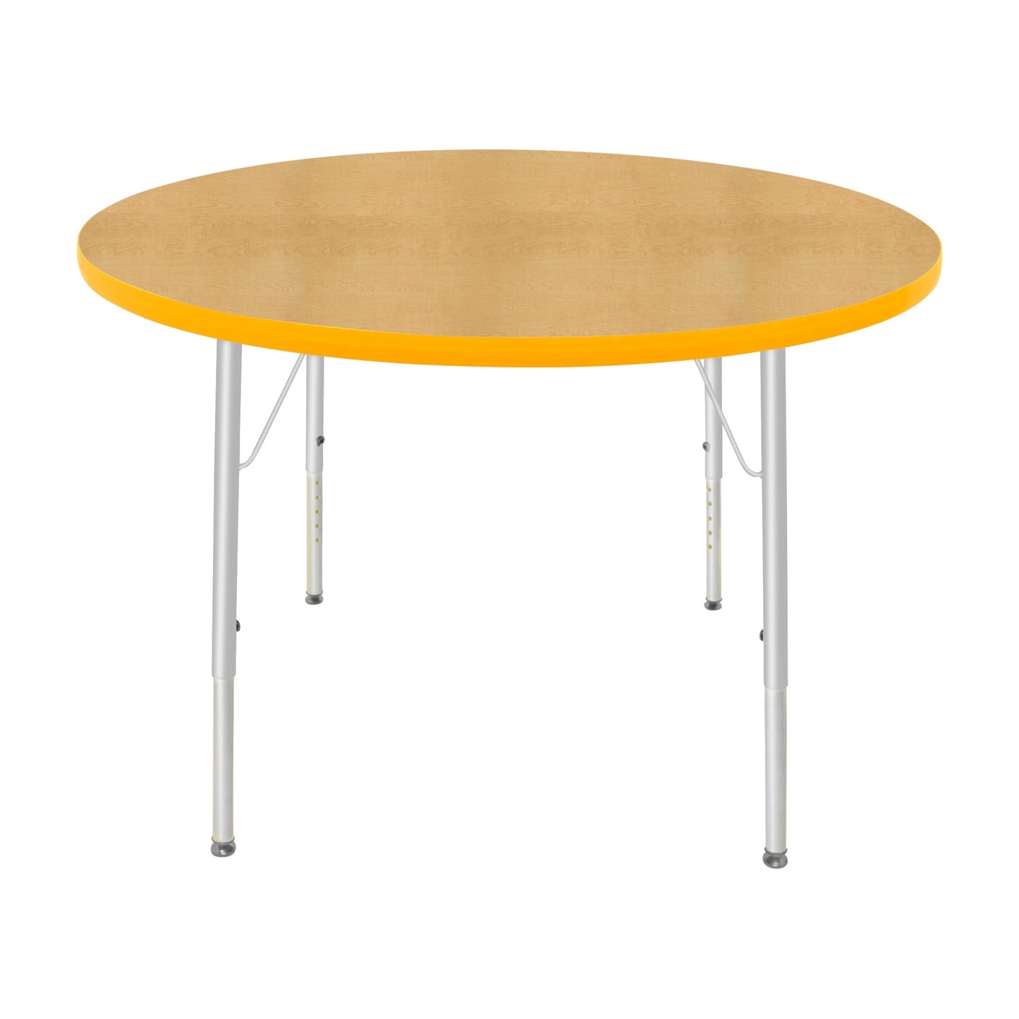 Mahar Creative Colors Round Activity Table Preschool Height Adjustable Legs 42"Dia x 17" - 25"H (MHR-42RNLO)