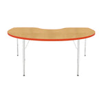 Mahar Creative Colors Kidney Activity Table Preschool Height Adjustable Legs 72