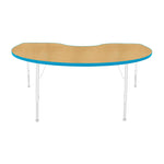 Mahar Creative Colors Kidney Activity Table Preschool Height Adjustable Legs 72
