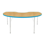Mahar Creative Colors Kidney Activity Table Preschool Height Adjustable Legs 72