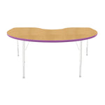 Mahar Creative Colors Kidney Activity Table Preschool Height Adjustable Legs 72