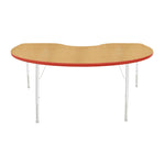 Mahar Creative Colors Kidney Activity Table Preschool Height Adjustable Legs 72