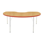 Mahar Creative Colors Kidney Activity Table Preschool Height Adjustable Legs 72