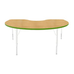 Mahar Creative Colors Kidney Activity Table Preschool Height Adjustable Legs 72