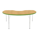 Mahar Creative Colors Kidney Activity Table Preschool Height Adjustable Legs 72
