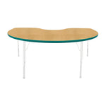 Mahar Creative Colors Kidney Activity Table Preschool Height Adjustable Legs 72
