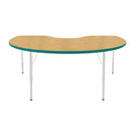 Mahar Creative Colors Kidney Activity Table Preschool Height Adjustable Legs 72