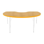 Mahar Creative Colors Kidney Activity Table Preschool Height Adjustable Legs 72
