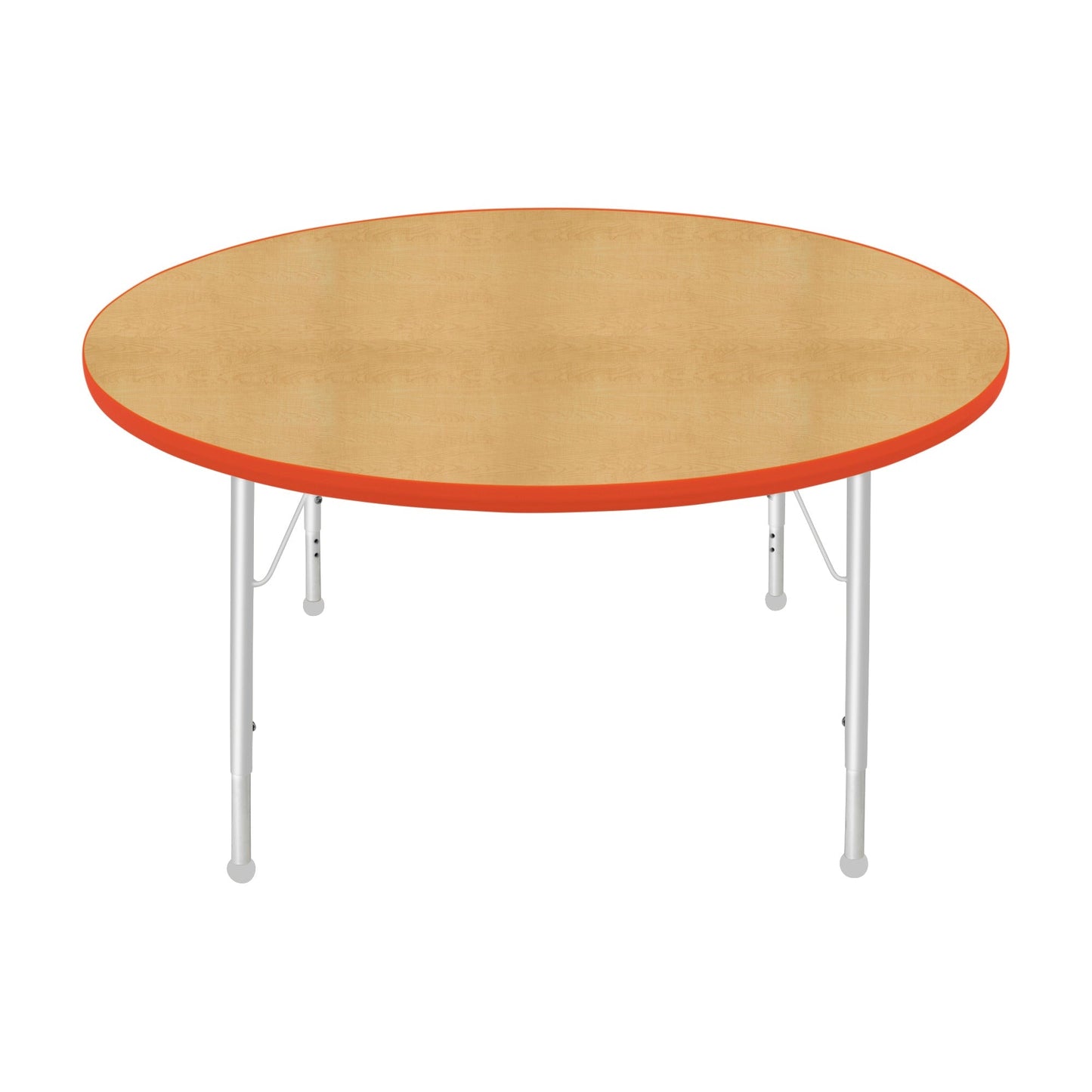 Mahar Creative Colors Round Activity Table Preschool Height Adjustable Legs 48"Dia x 17" - 25"H (MHR-48RNLO)