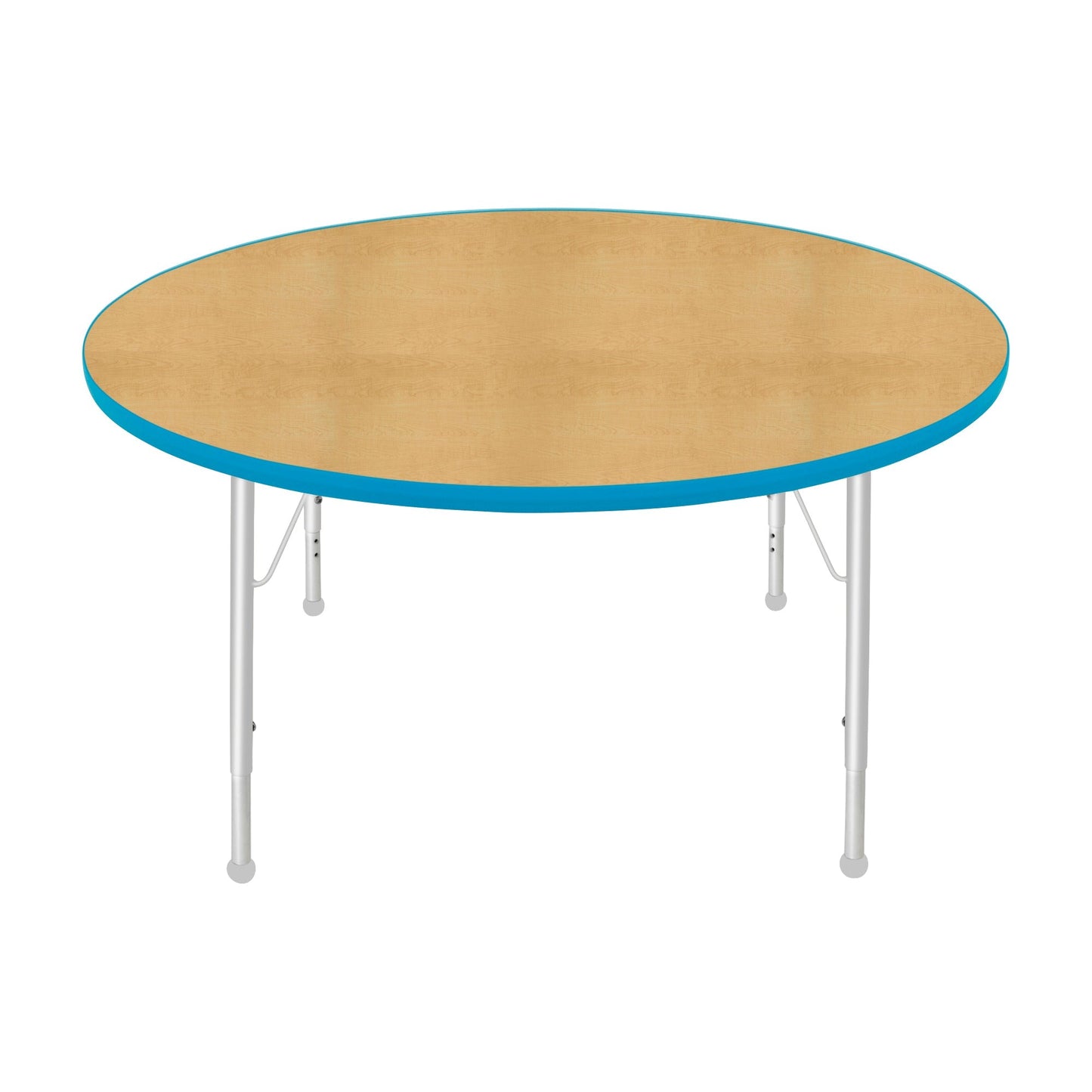 Mahar Creative Colors Round Activity Table Preschool Height Adjustable Legs 48"Dia x 17" - 25"H (MHR-48RNLO)