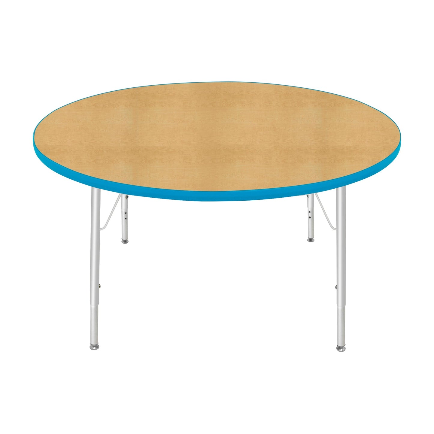 Mahar Creative Colors Round Activity Table Preschool Height Adjustable Legs 48"Dia x 17" - 25"H (MHR-48RNLO)