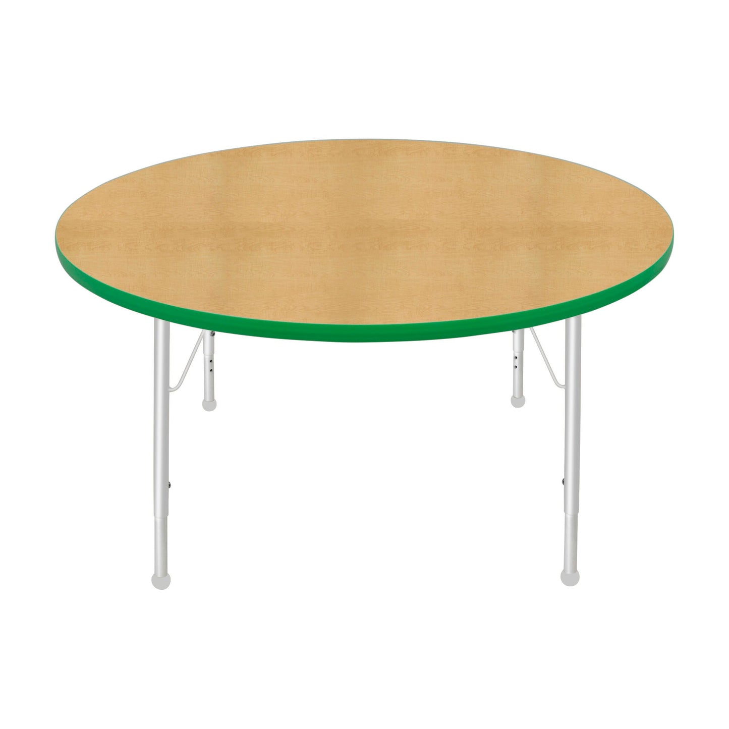 Mahar Creative Colors Round Activity Table Preschool Height Adjustable Legs 48"Dia x 17" - 25"H (MHR-48RNLO)