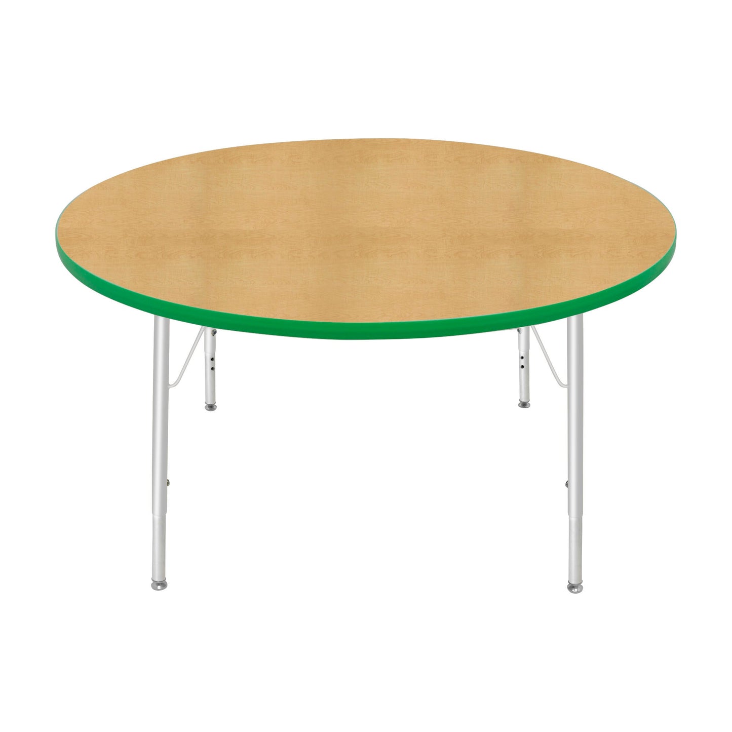 Mahar Creative Colors Round Activity Table Preschool Height Adjustable Legs 48"Dia x 17" - 25"H (MHR-48RNLO)